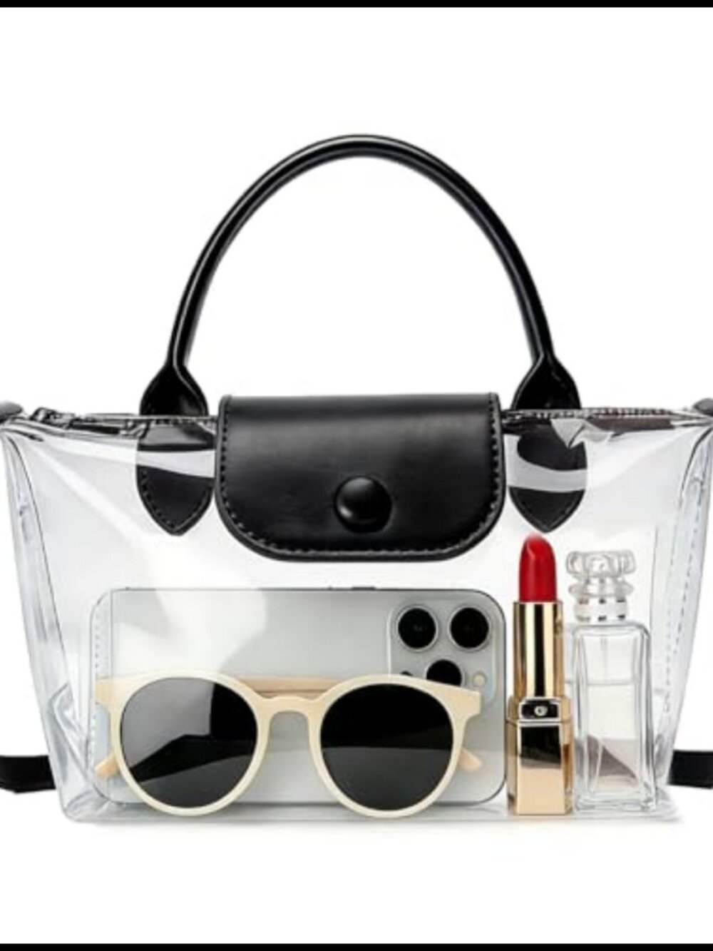 Clear Stadium Approved Crossbody Bag - Small Convertible TPU Purse for Concert
